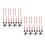 2Sets Silver Christmas Bells Decorative DIY Hanging Ornaments for Tree 3