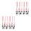 2Sets Silver Christmas Bells Decorative DIY Hanging Ornaments for Tree 4