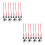 2Sets Silver Christmas Bells Decorative DIY Hanging Ornaments for Tree 5