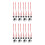 2Sets Silver Christmas Bells Decorative DIY Hanging Ornaments for Tree 6