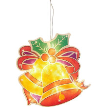 Weihnachtsfenster-Lichterkette mit LED-Glocken und Saugnapf für die Fensterdekoration – ideal zum Aufhängen und für die Weihnachtsfeier.
