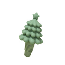 Divertente tappo in silicone a forma di albero di Natale per bottiglie di vino, ideale per conservare il vino, facile da pulire e perfetto per feste