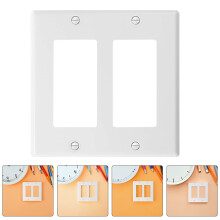 Tapa para enchufe de pared 4Wall, resistente al fuego, de policarbonato blanco, para una rápida instalación en la sala de estar.