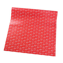 Alla hjärtans dag kärleksskrift & mini hjärttryck silkespapper omslagspapper för gör-det-själv-pyssel bröllopsdekorationer (rosa - 27,5 x 19,7