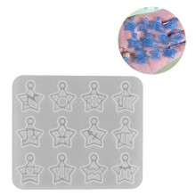 Molde de silicone para pingente com os 12 signos do zodíaco, ideal para artesanato em joias. Ferramenta reutilizável para fundição de silicone.