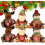 Sacolas de presente de Natal com zíper – Tecido de linho, reutilizáveis. 1