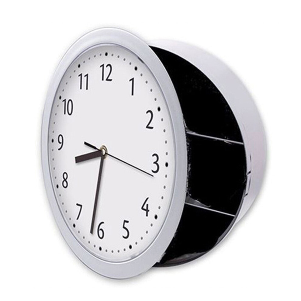 Wall Clock With Hidden Storage Box Â Gold Or Silver 301029903533