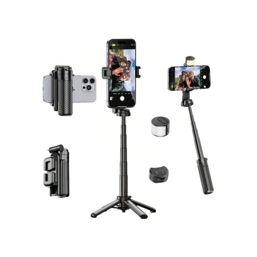 Τρίποδο Selfie Stick με ασύρματο τηλεχειριστήριο από κράμα ψευδαργύρου 360
