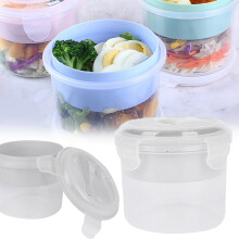 Recipientes de silicona herméticos a prueba de fugas con tapa para almacenar alimentos, lonchera portátil expandible para acampar, viajar y hacer
