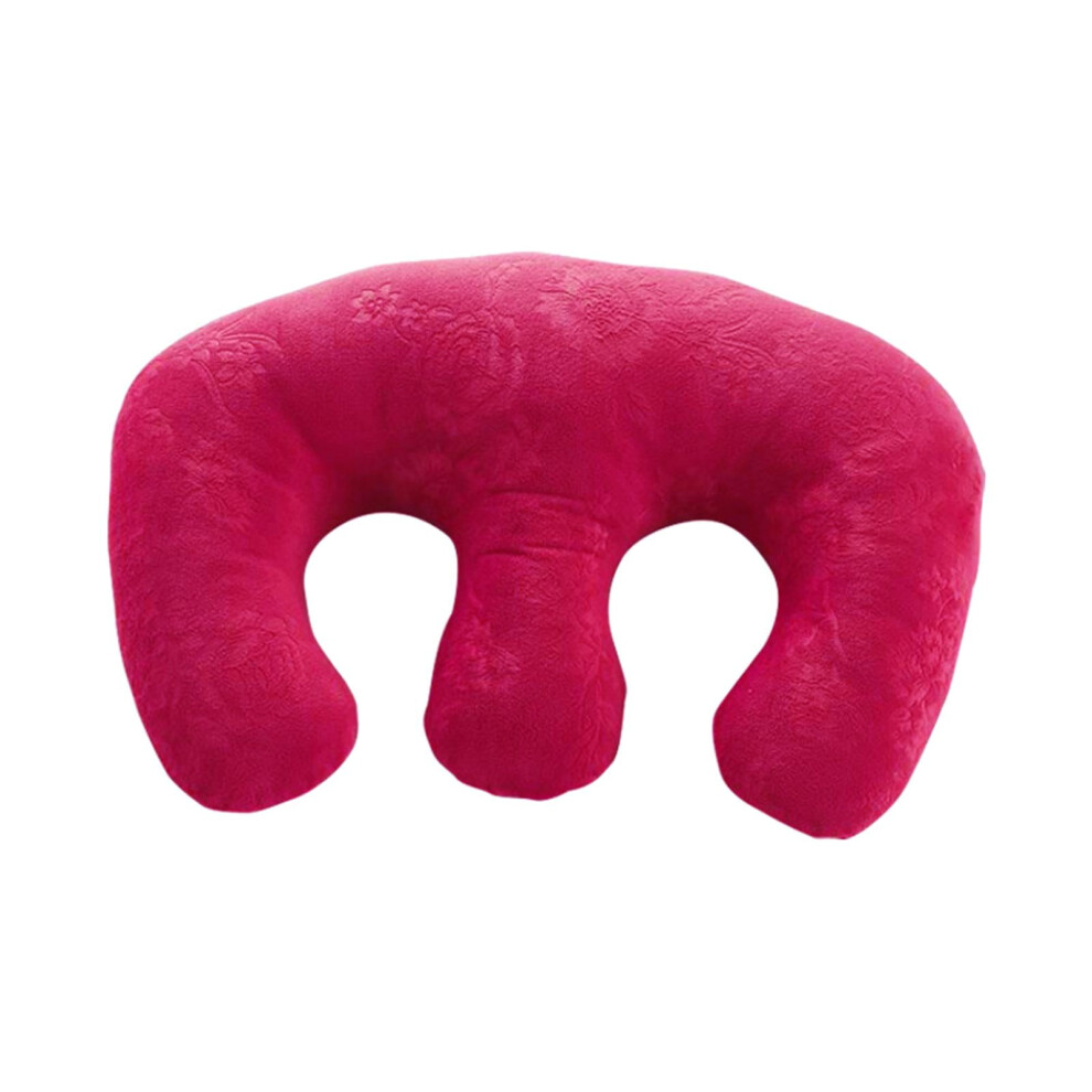 Soft Detachable Chest Pillow for SPA Salon Massage Table Home Use Rose Red Rose Red