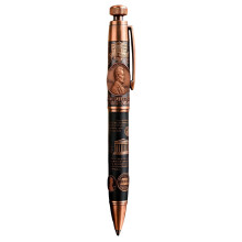 Pluma conmemorativa de 5 ml The Last Cent 2025, diseño retro artístico con relieve. Pluma conmemorativa ideal para entusiastas de la historia que