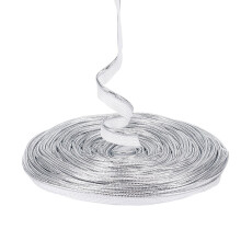 38.3 Yds 1/2" Silver Piping Bias Tape with Welting Cord, Metallic Lip, Polyester – DIY Home Decor, Upholstery & Clothing