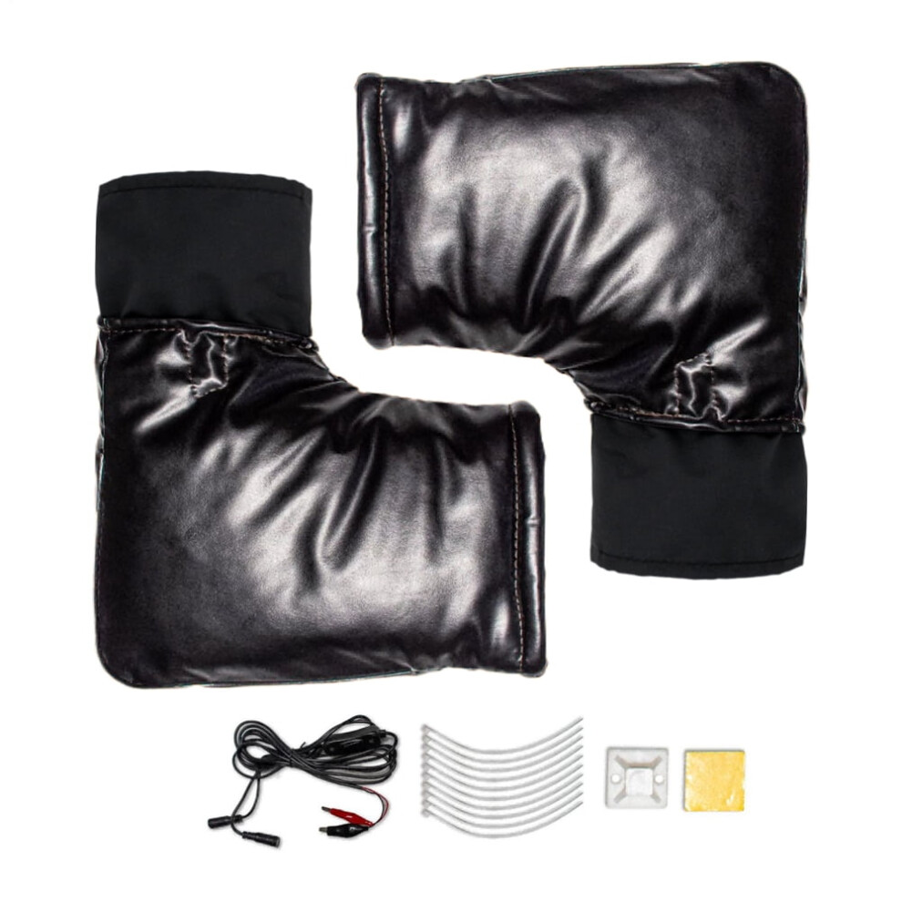 Motorcycle Handle Gloves 12V Windproof Cover Waterproof Heated Handlebar Mittens For Winter Scooter Atv Bike Commuting Snowmobiling Electric Car 9193271009238