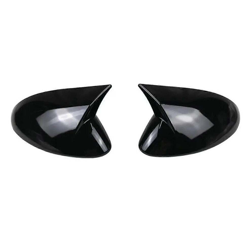 Compatible With Alfa Romeo Stelvio 18-23 Rearview Mirror Cover, Black 9340959179732