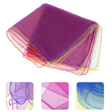 Play Silks Juggling Scarves 6 Pieces 24x24 Inches Lightweight Kids and Adults