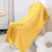 AuroraX Washable Throw Blanket Small Yellow Blankets,Soft Wool Bed Blankets,Winter Indoor Home Couch Decoration Gift for Women