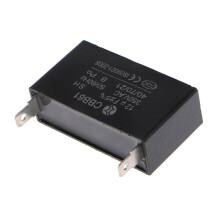 Capacitor de gerador preto 12uF CBB61 12uF 50/60Hz 350VAC para motor de ventilador
