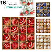 Conjunto de 6 Mini Meias de Natal de Tricô - Meias pequenas para pendurar na lareira, na árvore e para decoração de Natal, vermelhas