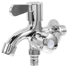 Zinc Alloy Balcony Mop Sink Faucet Silver Finish