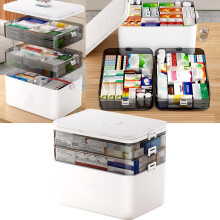 Clearance Food Storage Box Under $20 – 3-Tier Portable Plastic Organizer with Handle, Compatible with Home & Travel
