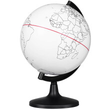 Desktop Blank Globe for Coloring, Erasable Unpainted Globe Decoration, Creative Globe Prop for Home or Office