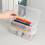 Extra Large Stackable Clear Plastic Pencil Box, Compatible with Gel Pens, Pencils, Erasers, Markers & More 3