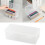 Extra Large Stackable Clear Plastic Pencil Box, Compatible with Gel Pens, Pencils, Erasers, Markers & More 5