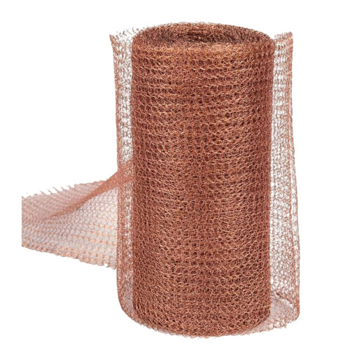 Kobbernet Gnaverbekæmpelsessæt Rustfrit 13,5 cm x 9,6 m