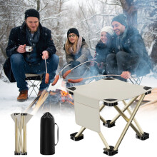 Folding Camping Stool Portable 9 Inch Picnic Seat