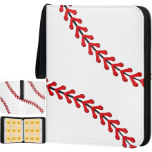 4-pocket transaction card holder, high-quality 400 double-sided pocket PU card collection holder, photo album folder