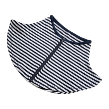 Sun Protection Neck Wrap for Women Blue White Stripes