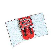 Christmas Gift Card Booklet,Handmade Christma Gifts Xmas Decoration DIY Party Supplies Holiday for Friends Family Adults Kids