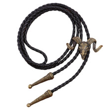 Bolo Tie for Men Women Western Cowboy Necktie Halloween Costume Accessories, Bronze