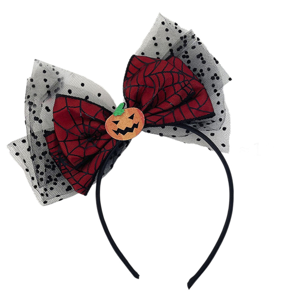 Pumpkin Bow Headband Fall Hair Accessory for Women Teens