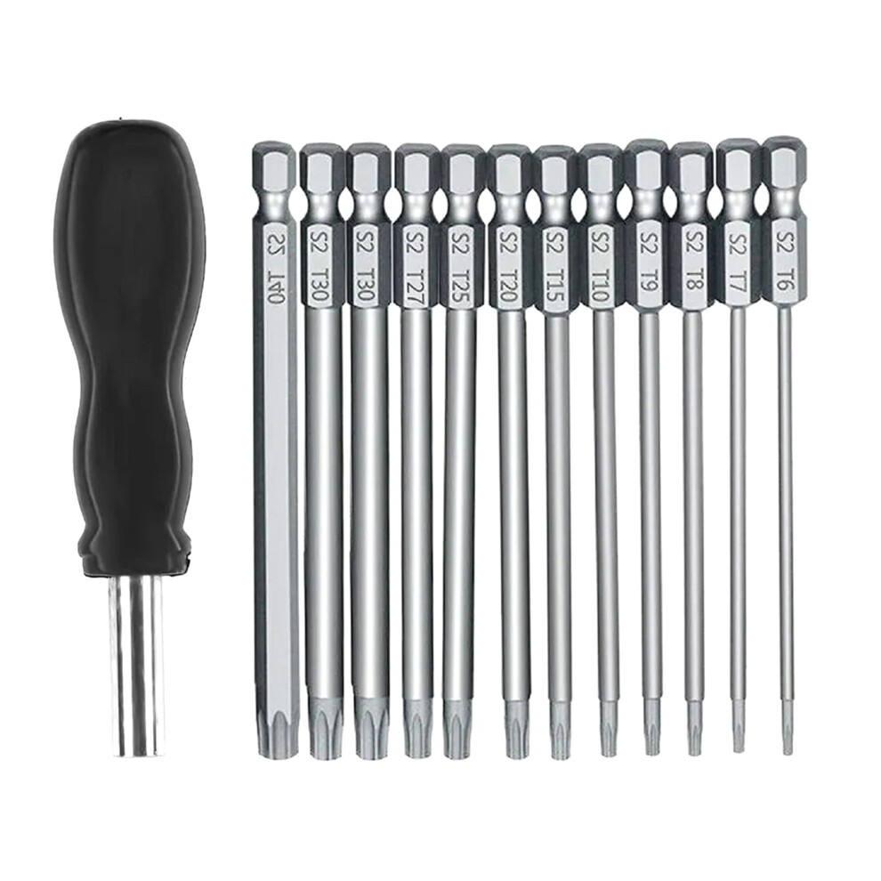 100Mm Hollow Plum Blossom Extended Screwdriver Set Hexagonal Handle Screwdriver Bit Screwdriver Tool With Handle 9353595564039