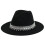 Καπέλο Western Cowboy με Καρδιά από Στρας – Unisex Μαύρο 1