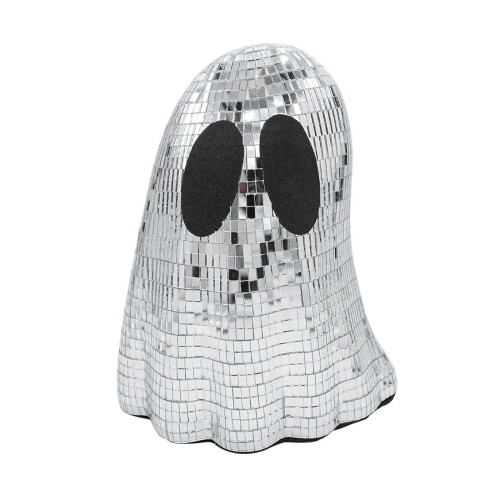 centre de table boule disco fantôme d'Halloween 20 cm
