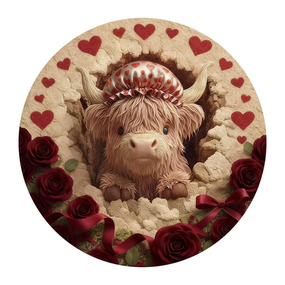 Valentine's Day Animal Rug Valentine's Day Animal Themed Soft Area Rug Play Mat for Kids Nursery Bedroom Home Decor