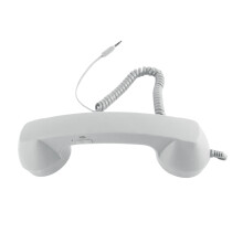 Retro håndsæt til smartphones Vintage stil 3,5 mm jackstik kablet telefonmodtager støjreduktion, komfortabelt greb, rød