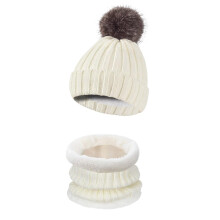 Unisex Plush Knit 3-Piece Set: Hat, Scarf & Gloves – Warm Winter Gift for Men, Women, Teens, Boys & Girls; Compatible with Cold Weather