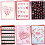 Valentine's Cards with Envelopes 12 pcs Blank Inside Gold 1