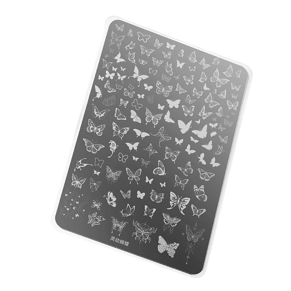 Metal Nails Stamp Plates Highly Precisions Carving For Gel Polish And Art Designs Durability