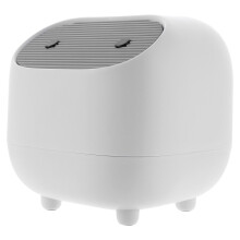 Small Office Trash Can White Abs 1Pack Practical