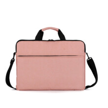 Laptop Bag 15 6 Inch Waterproof Computer Bag for Men Women Shockproof Protective Travel Computer Case with Trolley Belt Pink