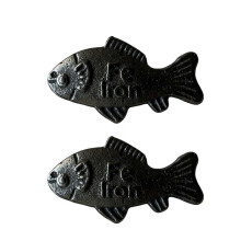 Lot de 2 ustensiles en fonte réutilisables pour la cuisson des soupes, ragoûts et boissons ; compatibles avec toutes les plaques de cuisson.