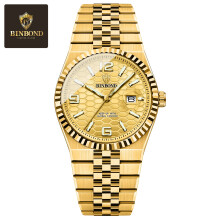 Montre homme en acier inoxydable étanche, montre à quartz analogique avec date, montre-bracelet tendance