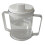 Clear plastic sippy cup with two handles 350ml 1