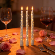 LED String Light Candle Plastic Battery Operated27cm White
