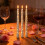 LED String Light Candle Plastic Battery Operated27cm White 1