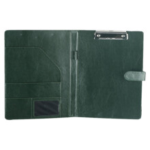 Faux Leather Padfolio Clipboard Folder, Compatible with 8.5"x11" & A4 Legal Pads, Refillable Folio for Meetings